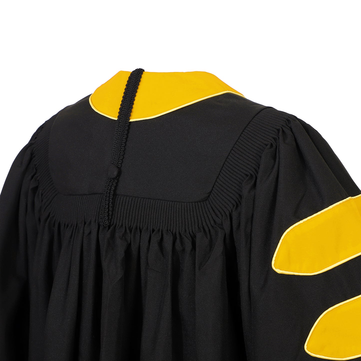 Newrara Deluxe Doctoral Set–Gown,8-sided Tam & Hood for PhD Graduation Ceremony