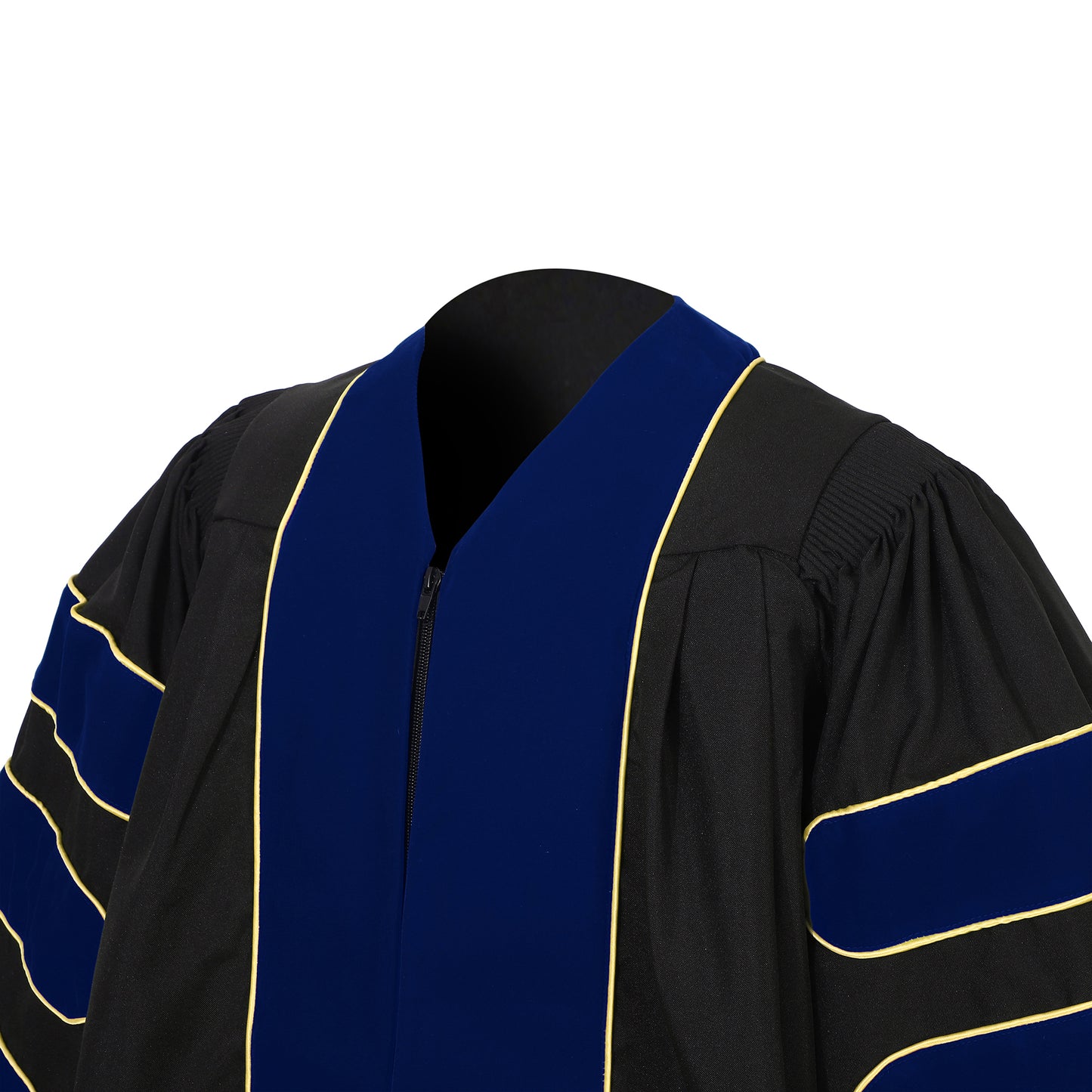 Newrara Deluxe Doctoral Set–Gown,8-sided Tam & Hood for PhD Graduation Ceremony
