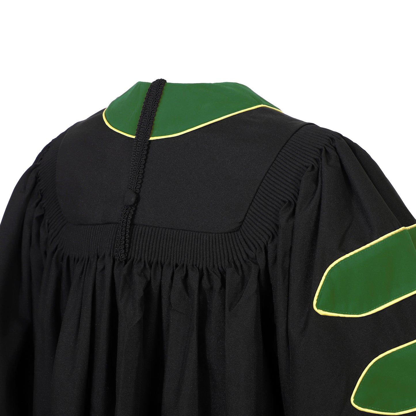 Newrara Deluxe Doctoral Set–Gown,8-sided Tam & Hood for PhD Graduation Ceremony