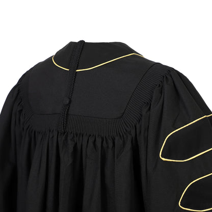 Newrara Deluxe Doctoral Set–Gown,8-sided Tam & Hood for PhD Graduation Ceremony