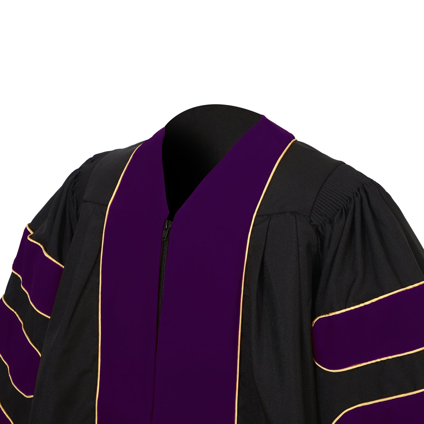 Newrara Deluxe Doctoral Set–Gown,8-sided Tam & Hood for PhD Graduation Ceremony