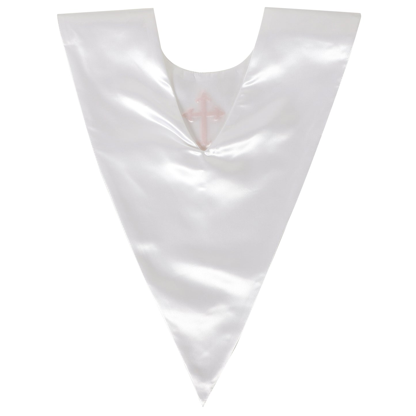 Rear angle of classic church choir stole for adults