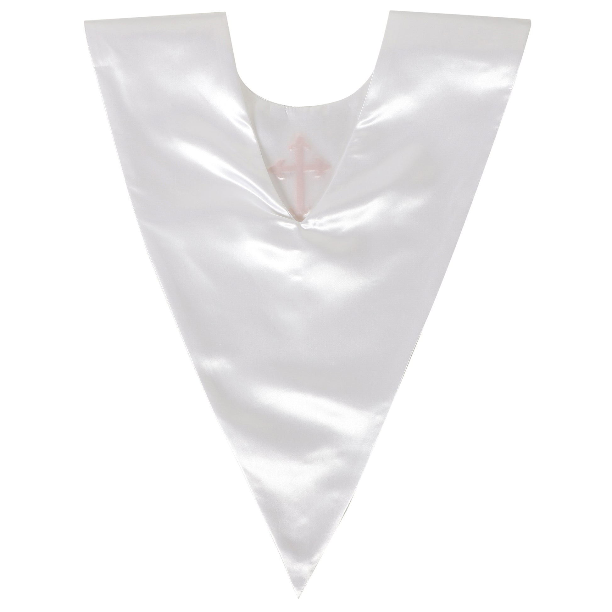 Rear angle of classic church choir stole for adults