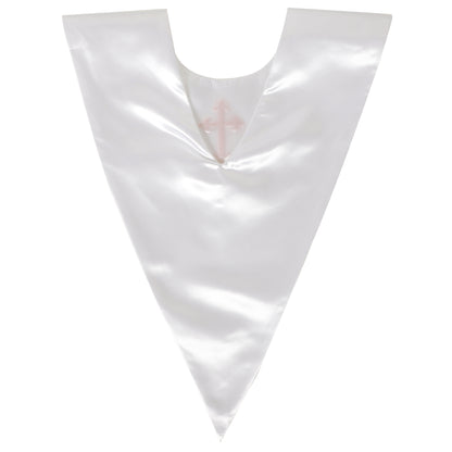 Rear angle of classic church choir stole for adults