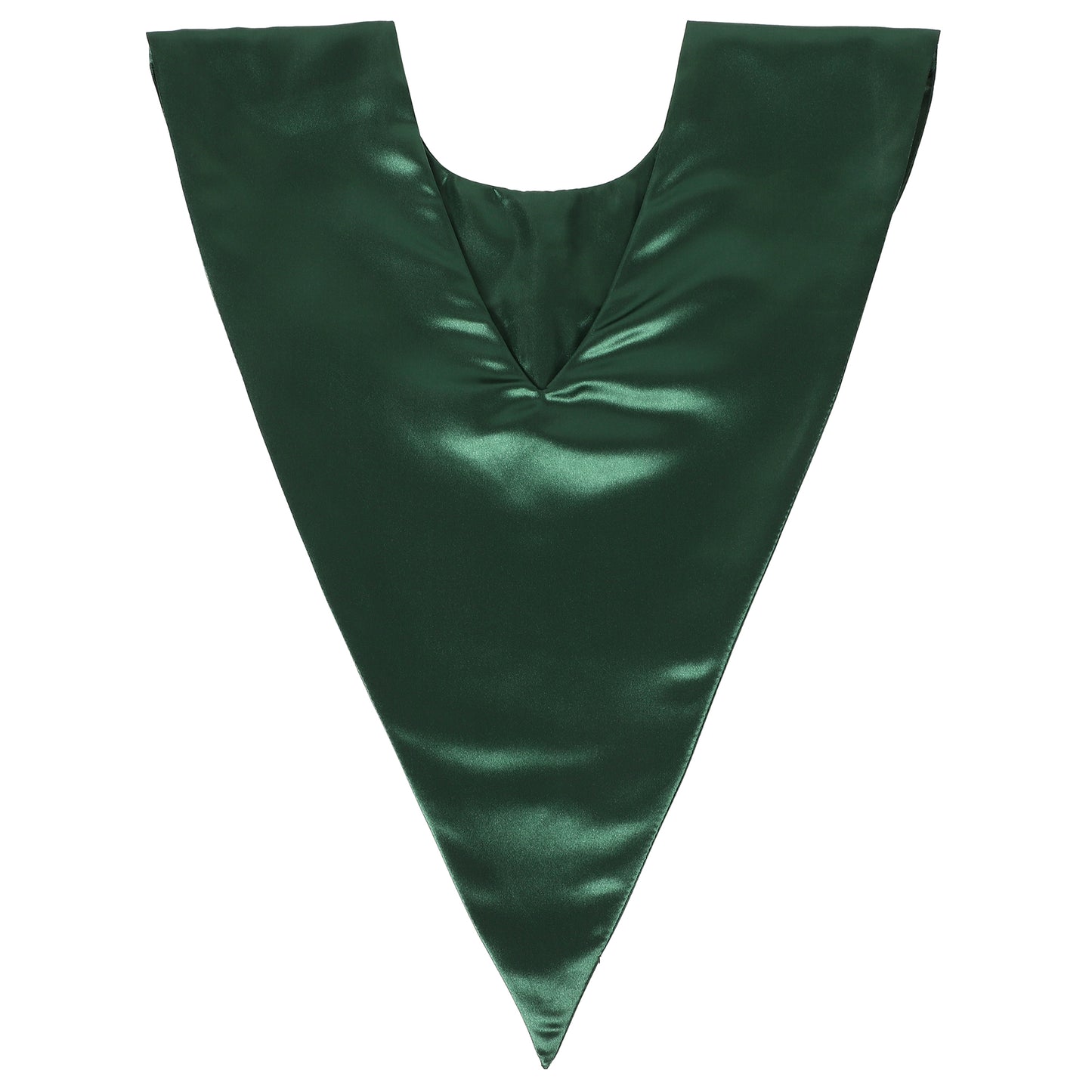 Back view of religious choir stole with smooth satin finish