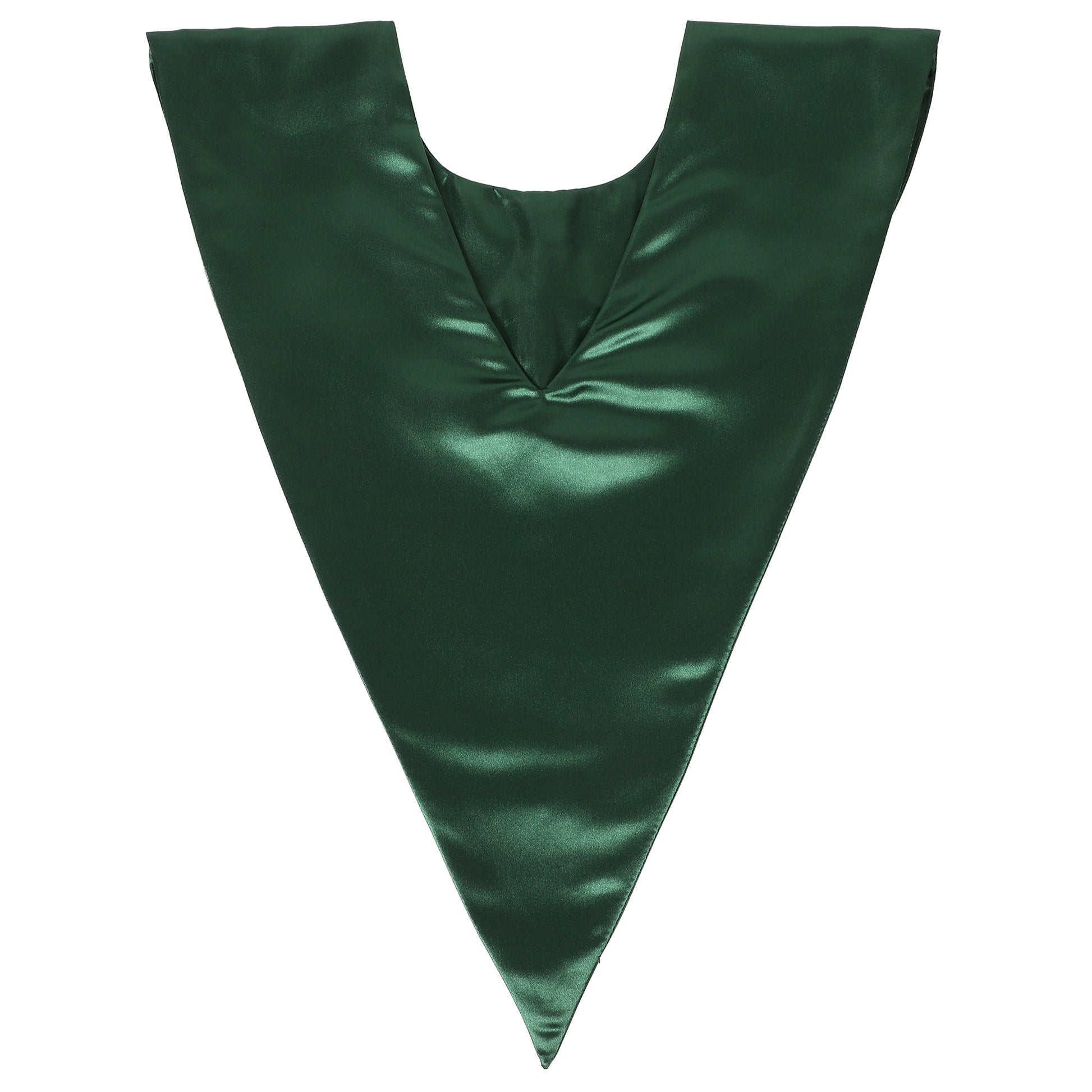 Back view of religious choir stole with smooth satin finish