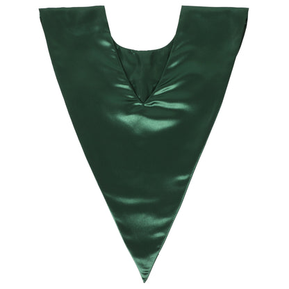 Back view of religious choir stole with smooth satin finish