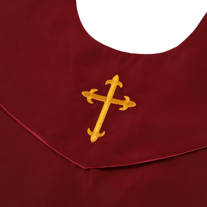 High-quality stitching on classic choir stole