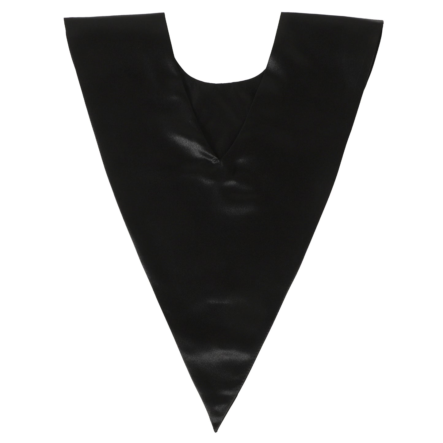 Newrara Unisex Classic V-Shape Solid Satin Stole