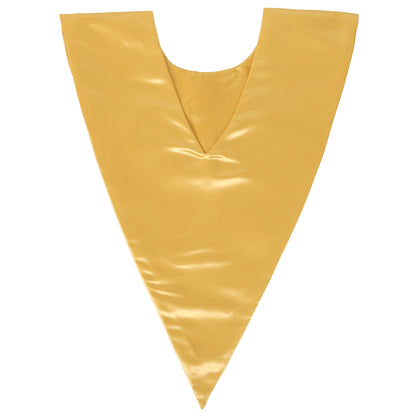 Newrara Unisex Classic V-Shape Solid Satin Stole