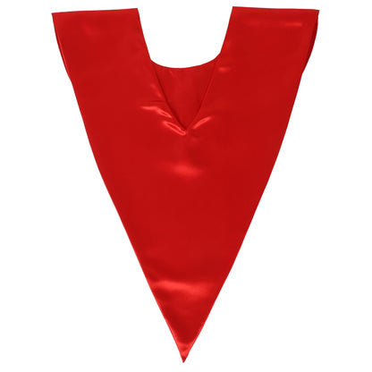 Newrara Unisex Classic V-Shape Solid Satin Stole