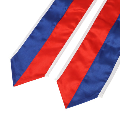 Newrara Unisex National Flag Graduation Stole Embroidery Sash 72''