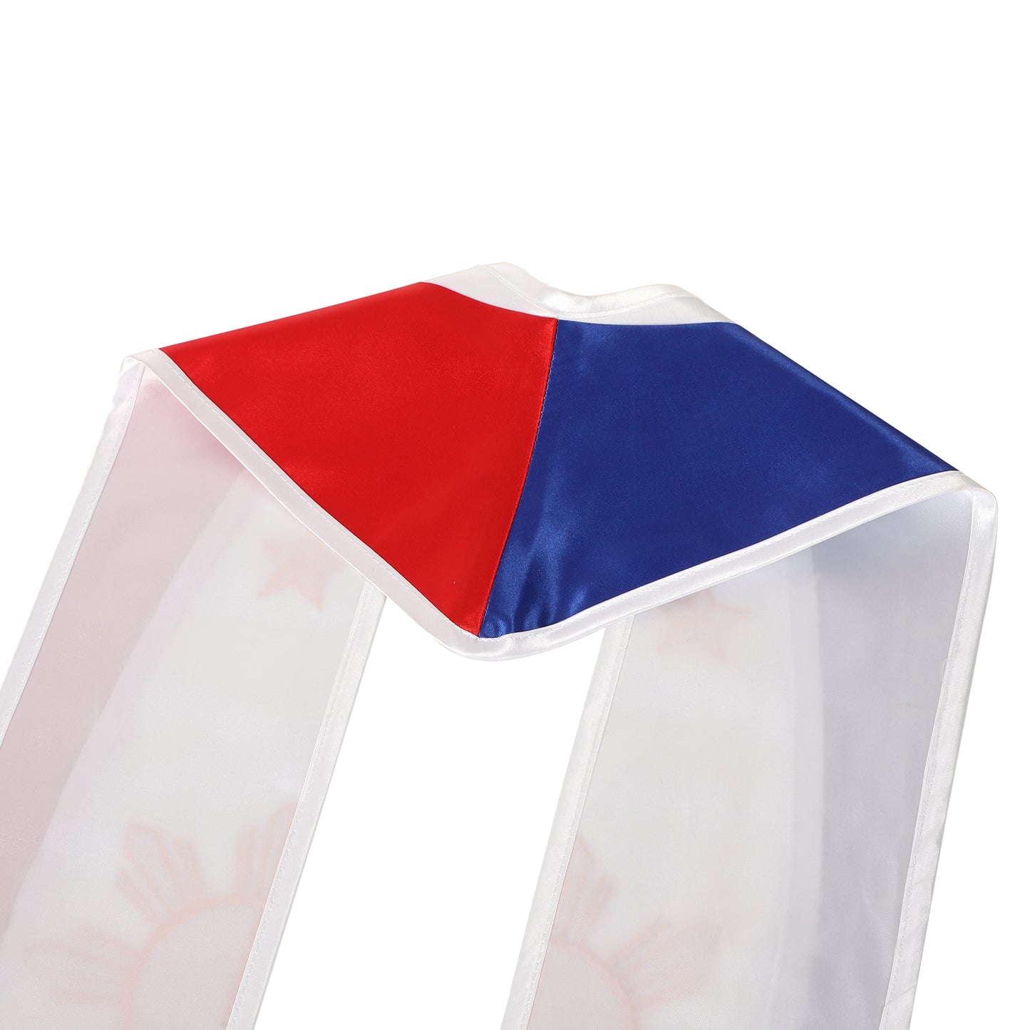 Newrara Unisex National Flag Graduation Stole Embroidery Sash 72''