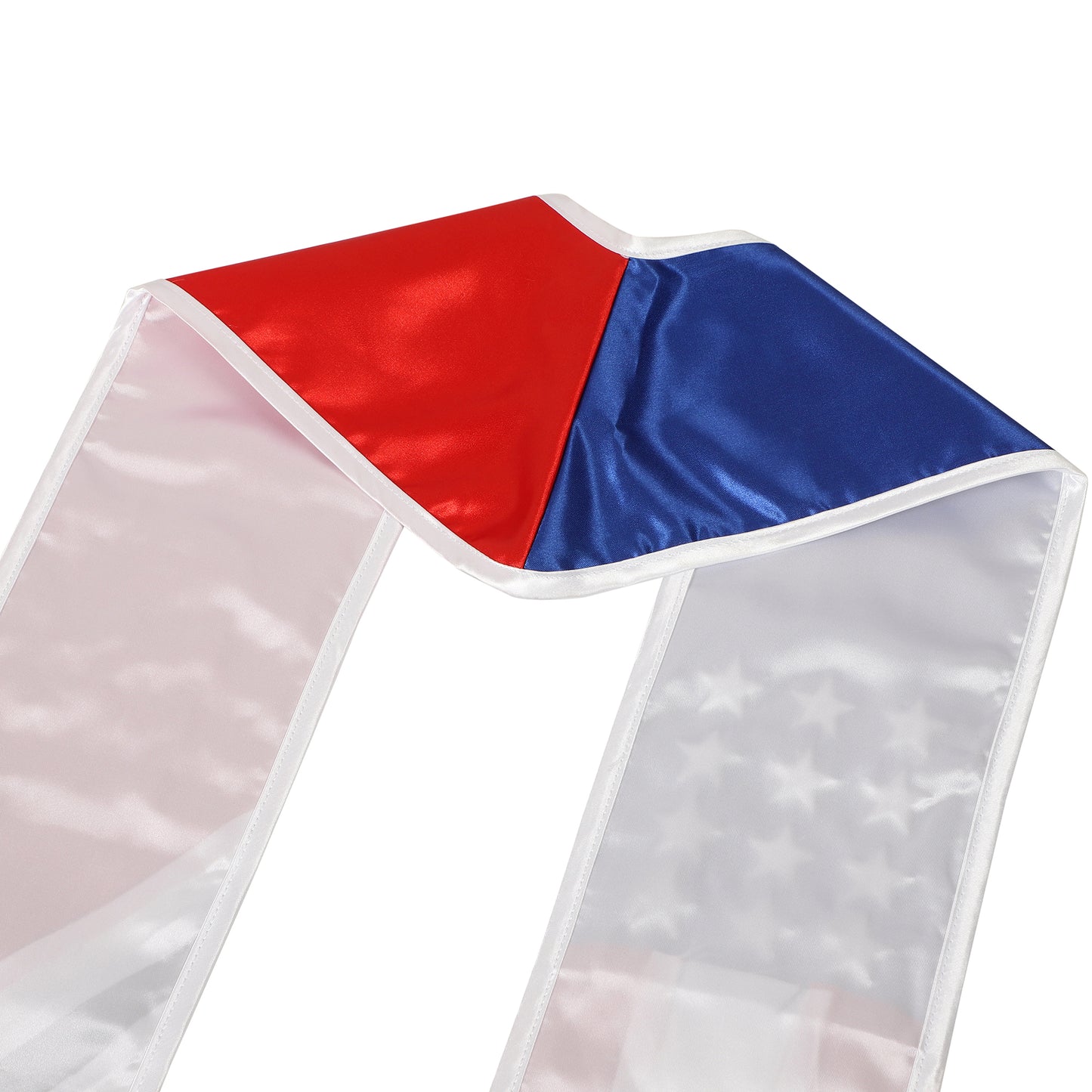 Newrara Unisex National Flag Graduation Stole Embroidery Sash 72''