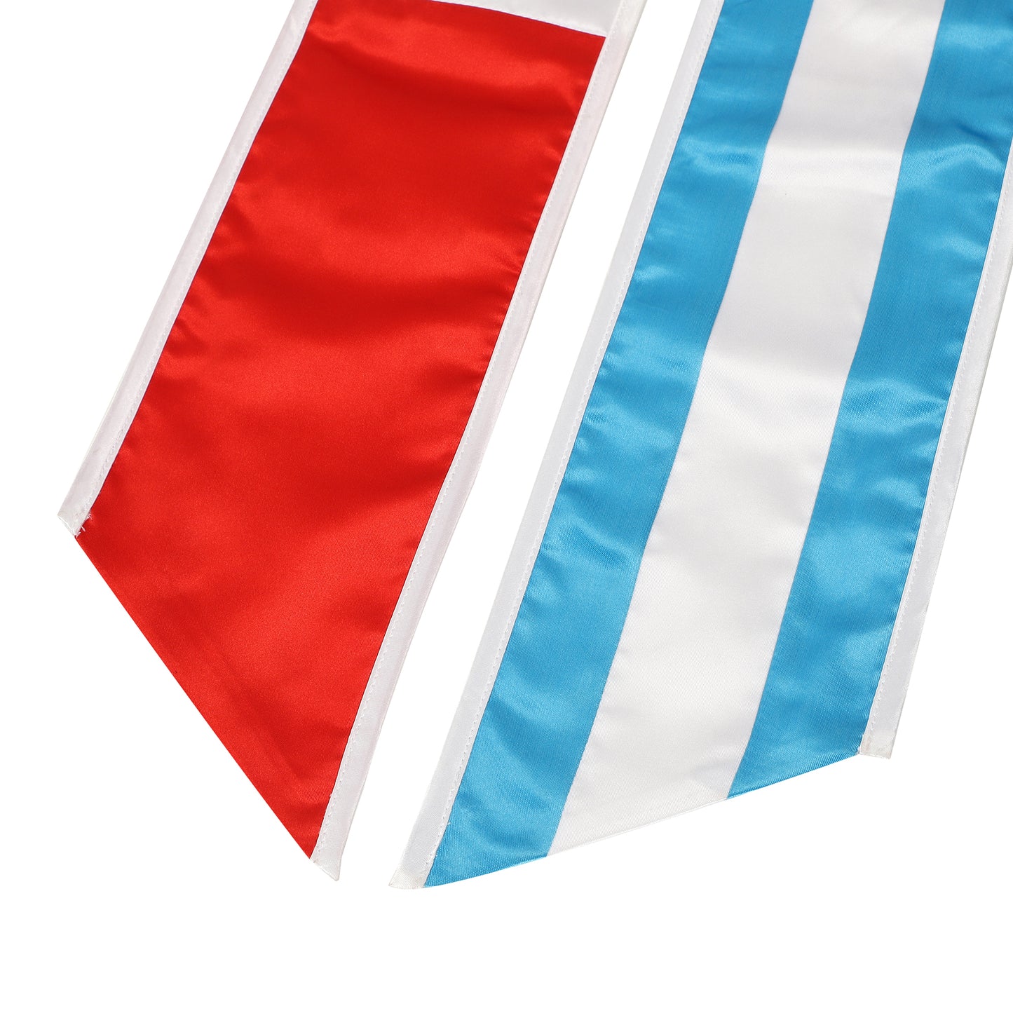 Newrara Unisex National Flag Graduation Stole Embroidery Sash 72''