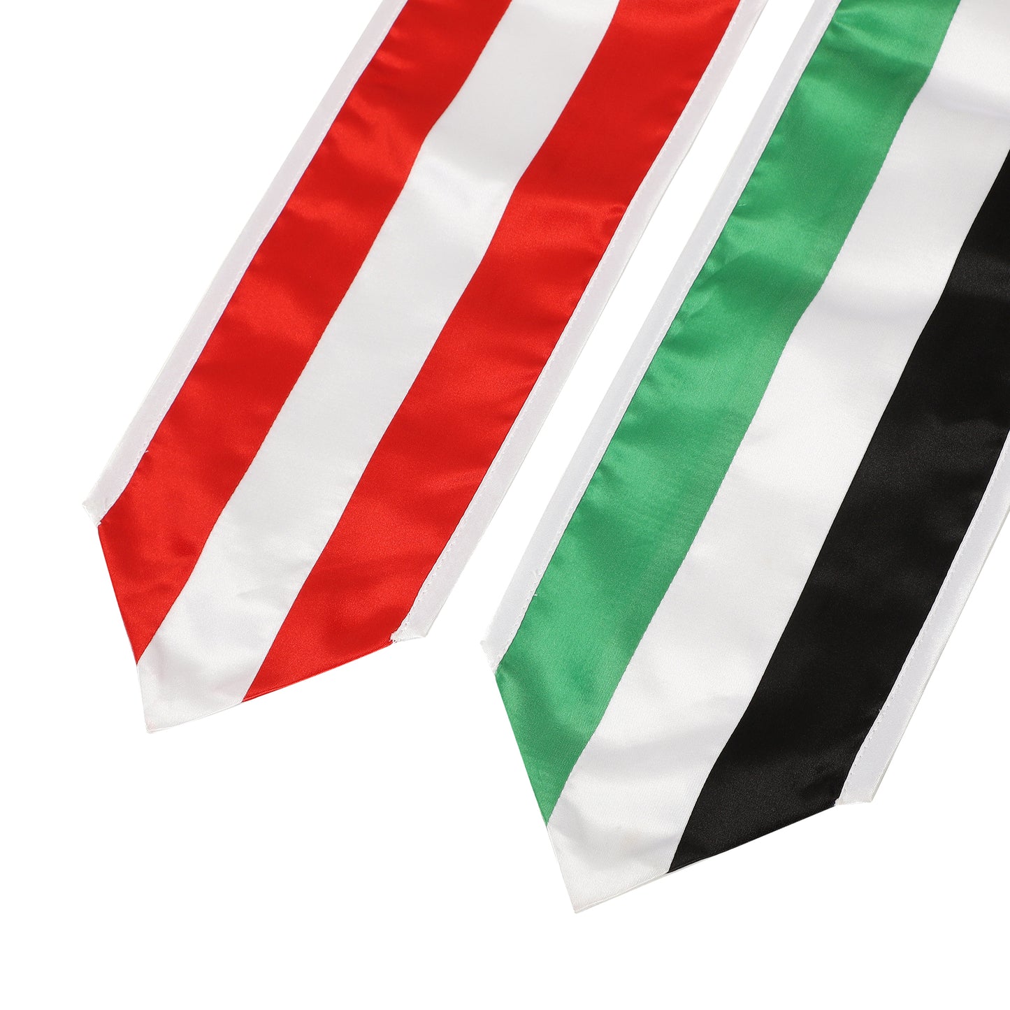 Newrara Unisex National Flag Graduation Stole Embroidery Sash 72''