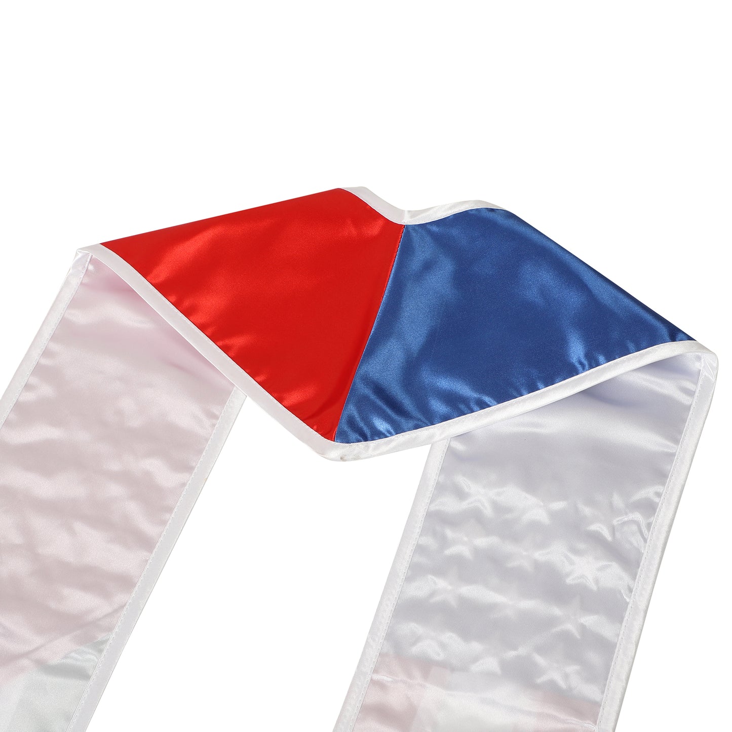 Newrara Unisex National Flag Graduation Stole Embroidery Sash 72''