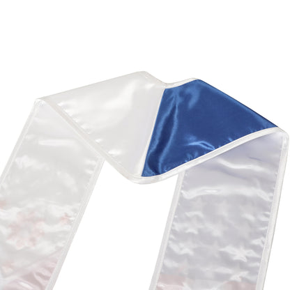 Newrara Unisex National Flag Graduation Stole Embroidery Sash 72''