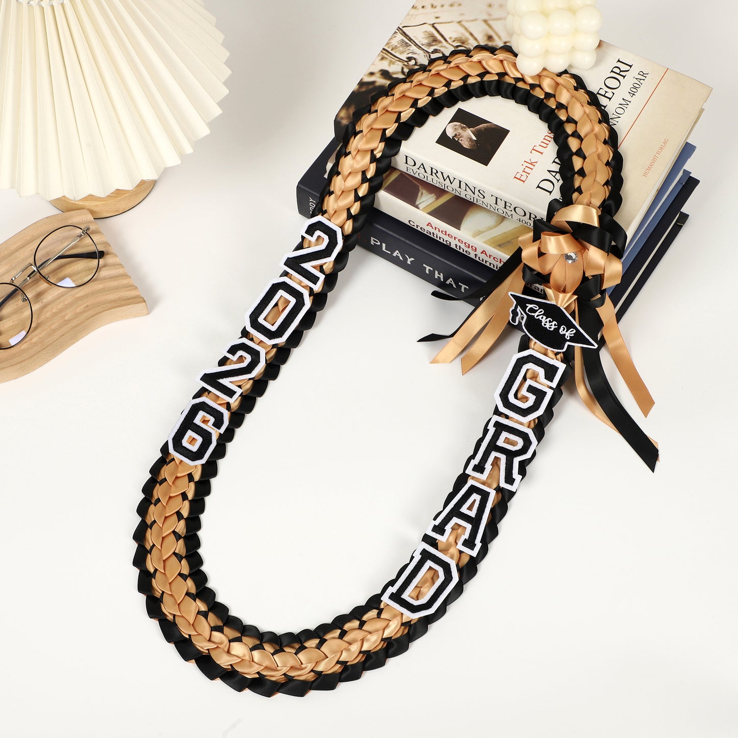 Newrara 2026 Graduation Ribbon Lei for High School & College Graduation DIY Party Supplies