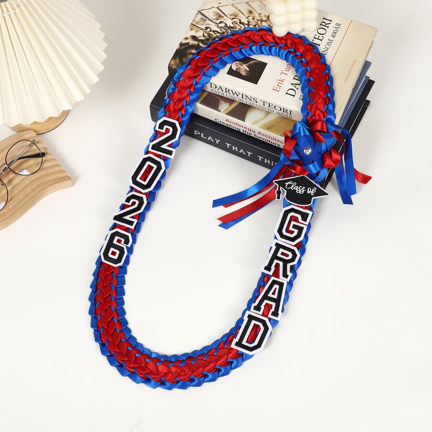 Newrara 2026 Graduation Ribbon Lei for High School & College Graduation DIY Party Supplies