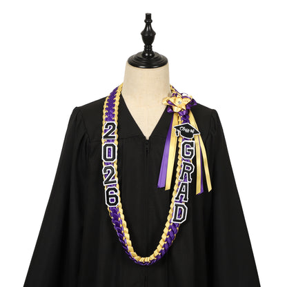 Newrara 2026 Graduation Ribbon Lei for High School & College Graduation DIY Party Supplies