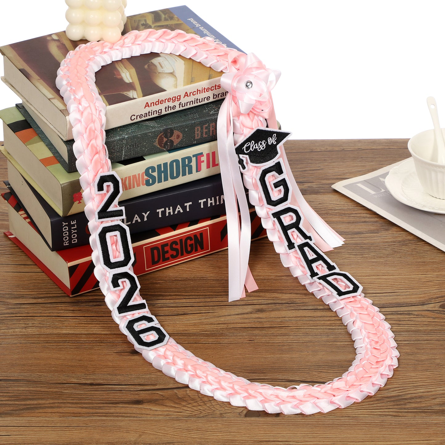 Newrara 2026 Graduation Ribbon Lei for High School & College Graduation DIY Party Supplies