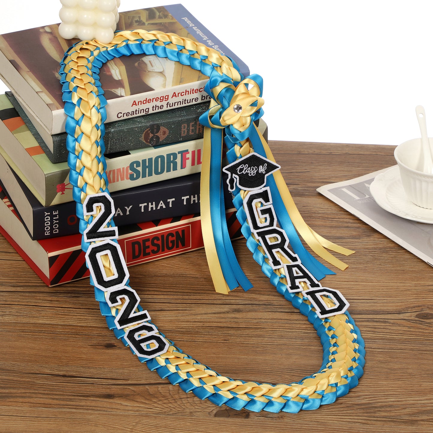 Newrara 2026 Graduation Ribbon Lei for High School & College Graduation DIY Party Supplies
