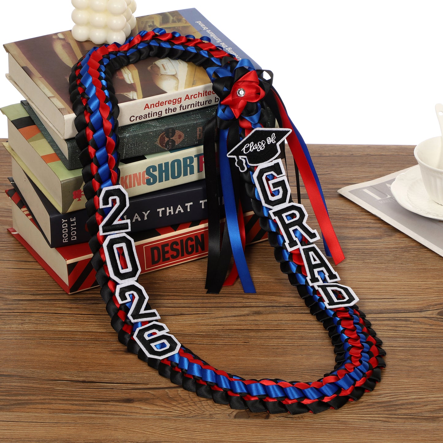 Newrara 2026 Graduation Ribbon Lei for High School & College Graduation DIY Party Supplies