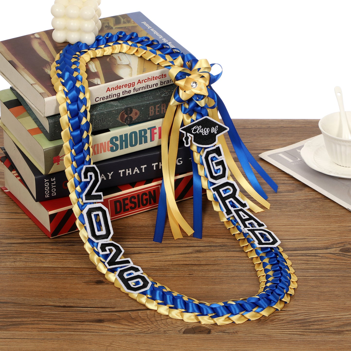 Newrara 2026 Graduation Ribbon Lei for High School & College Graduation DIY Party Supplies
