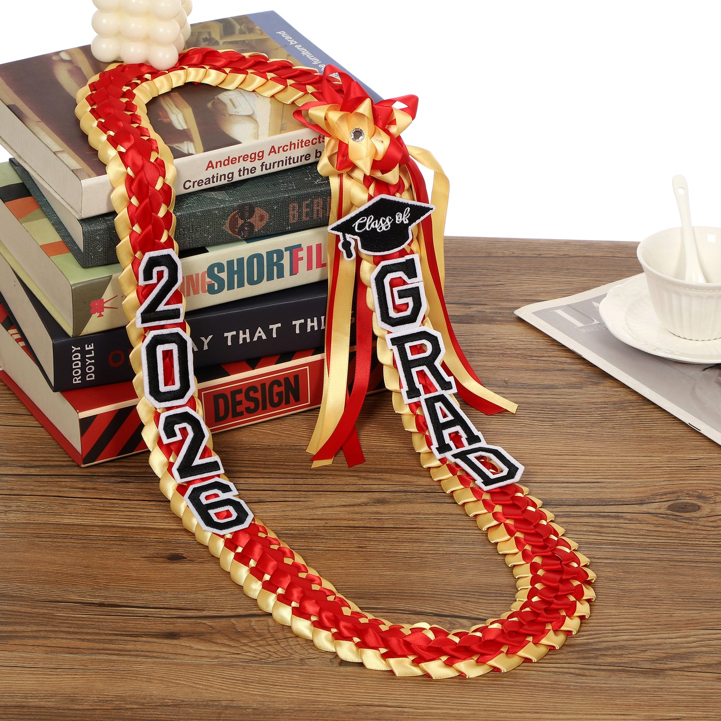 Newrara 2026 Graduation Ribbon Lei for High School & College Graduation DIY Party Supplies