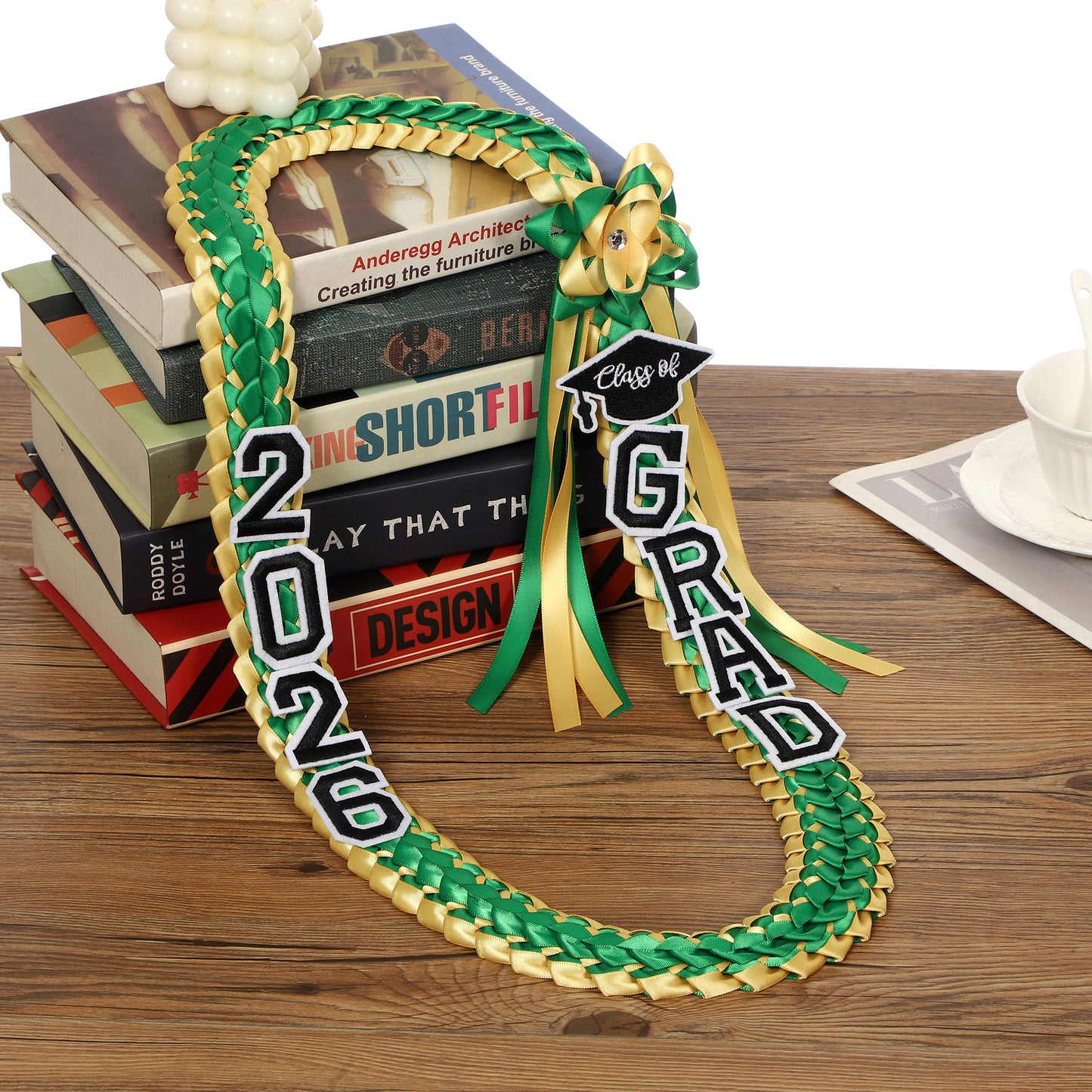 Newrara 2026 Graduation Ribbon Lei for High School & College Graduation DIY Party Supplies