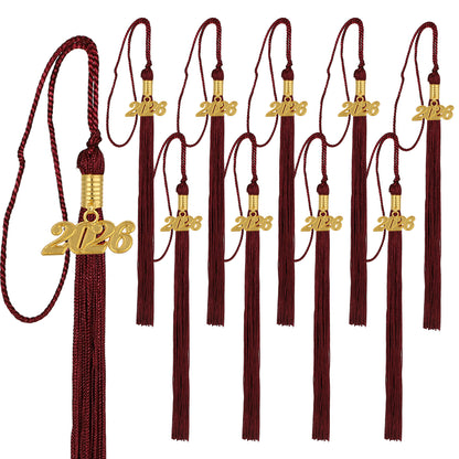 Newrara Graduation 10PCS tassel with gold 2026 year charm