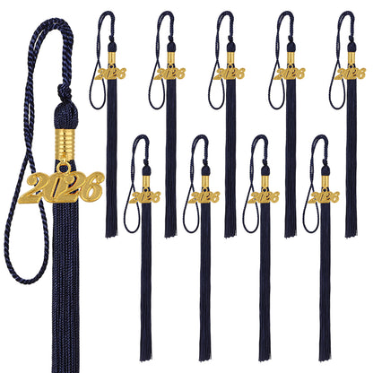 Newrara Graduation 10PCS tassel with gold 2026 year charm