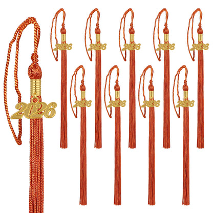 Newrara Graduation 10PCS tassel with gold 2026 year charm