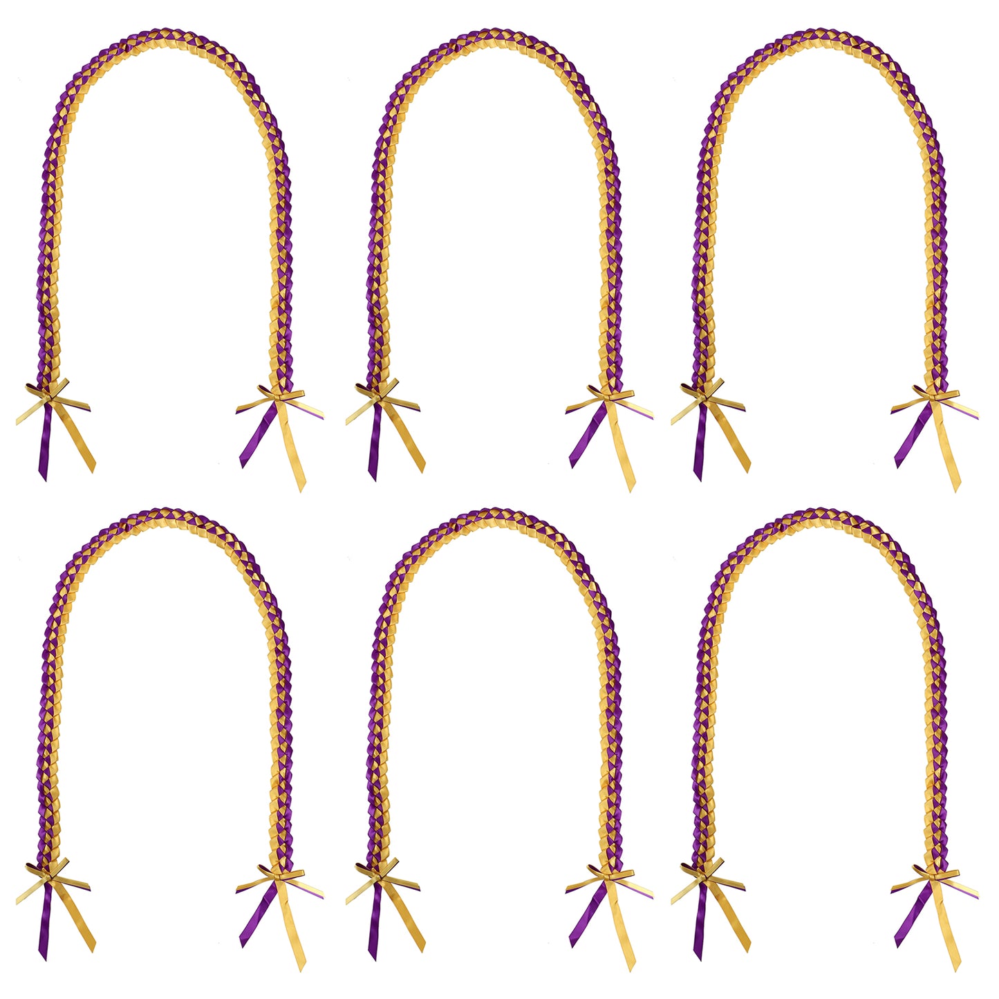 Bulk ribbon leis for graduation events and student groups
