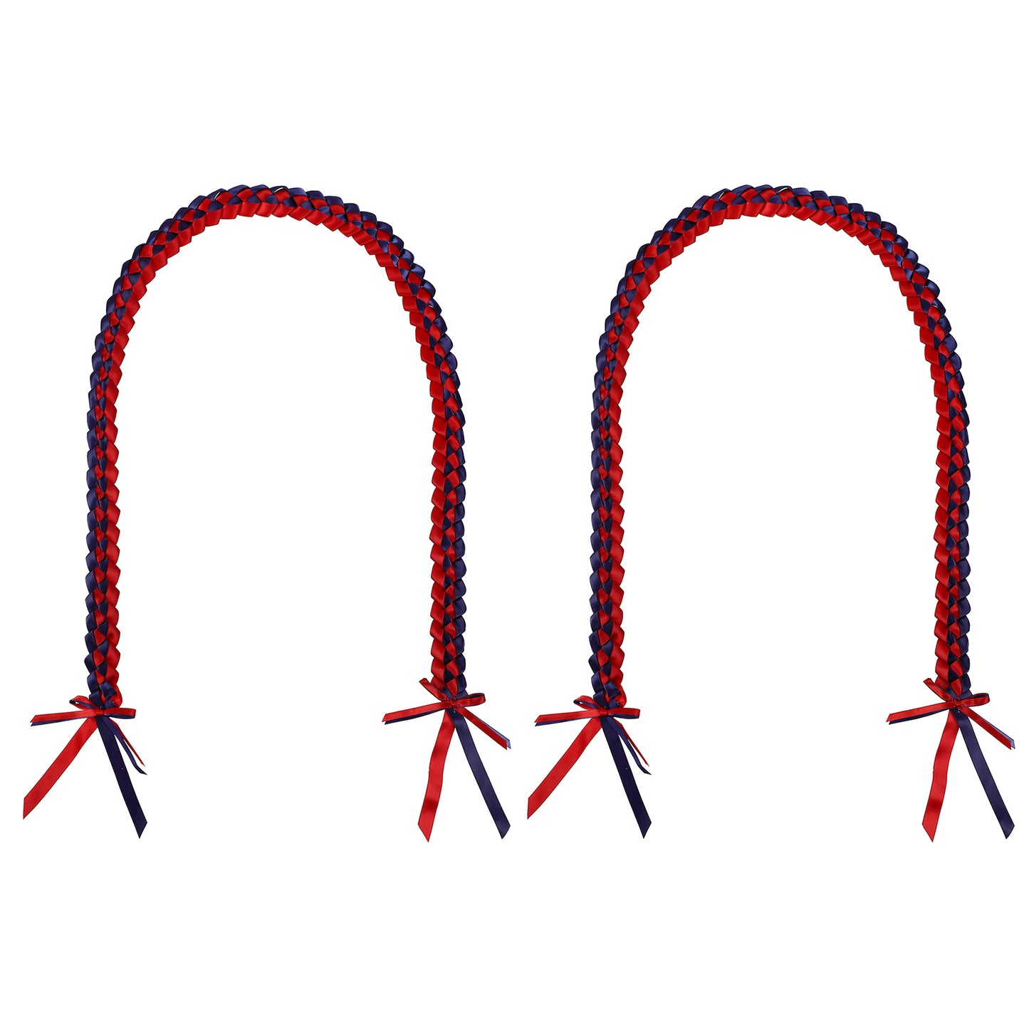 Graduation lei worn over gown for ceremony celebration