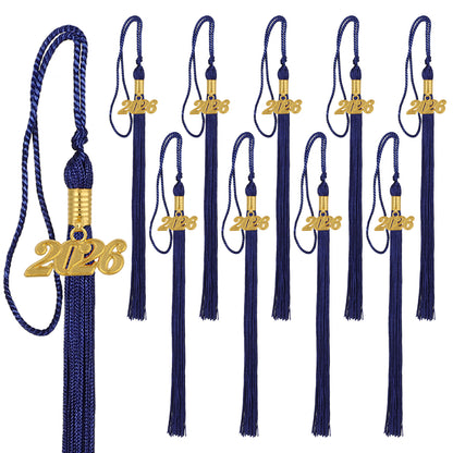 Newrara Graduation 10PCS tassel with gold 2026 year charm