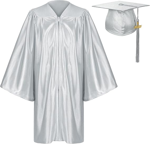 Newrara Shiny Pre-Kindergarten Graduation Cap and Gown Set with Year Tassel