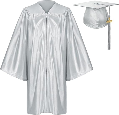 Newrara Shiny Pre-Kindergarten Graduation Cap and Gown Set with Year Tassel