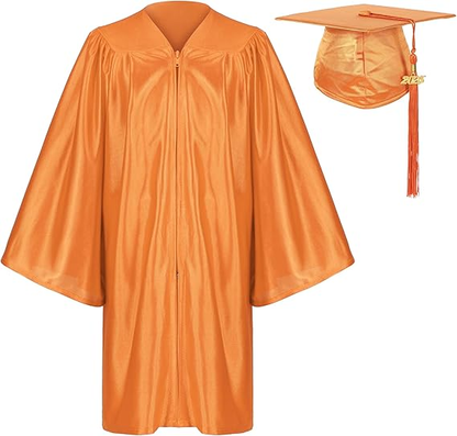 Newrara Shiny Pre-Kindergarten Graduation Cap and Gown Set with Year Tassel