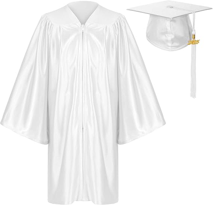Newrara Shiny Pre-Kindergarten Graduation Cap and Gown Set with Year Tassel