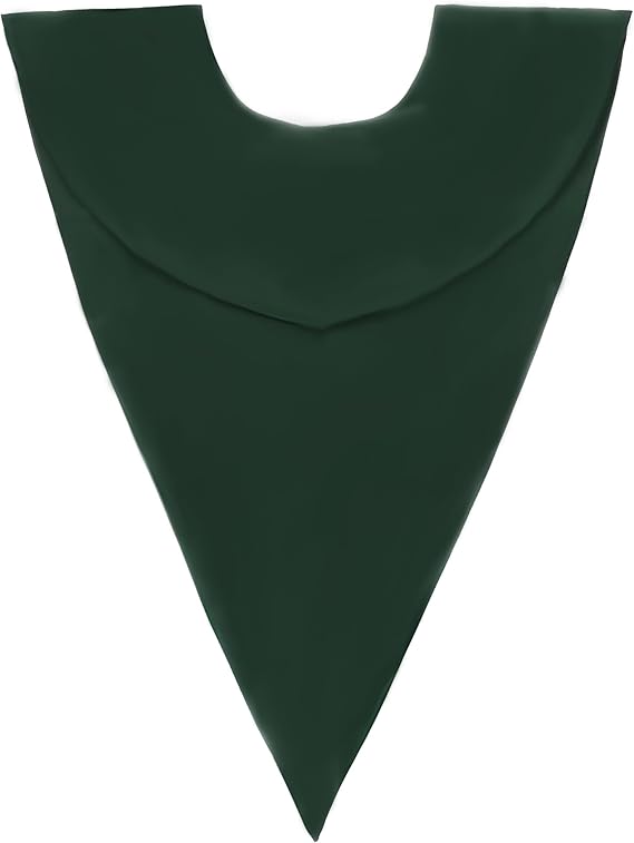 Newrara Unisex Classic V-Shape Solid Satin Stole