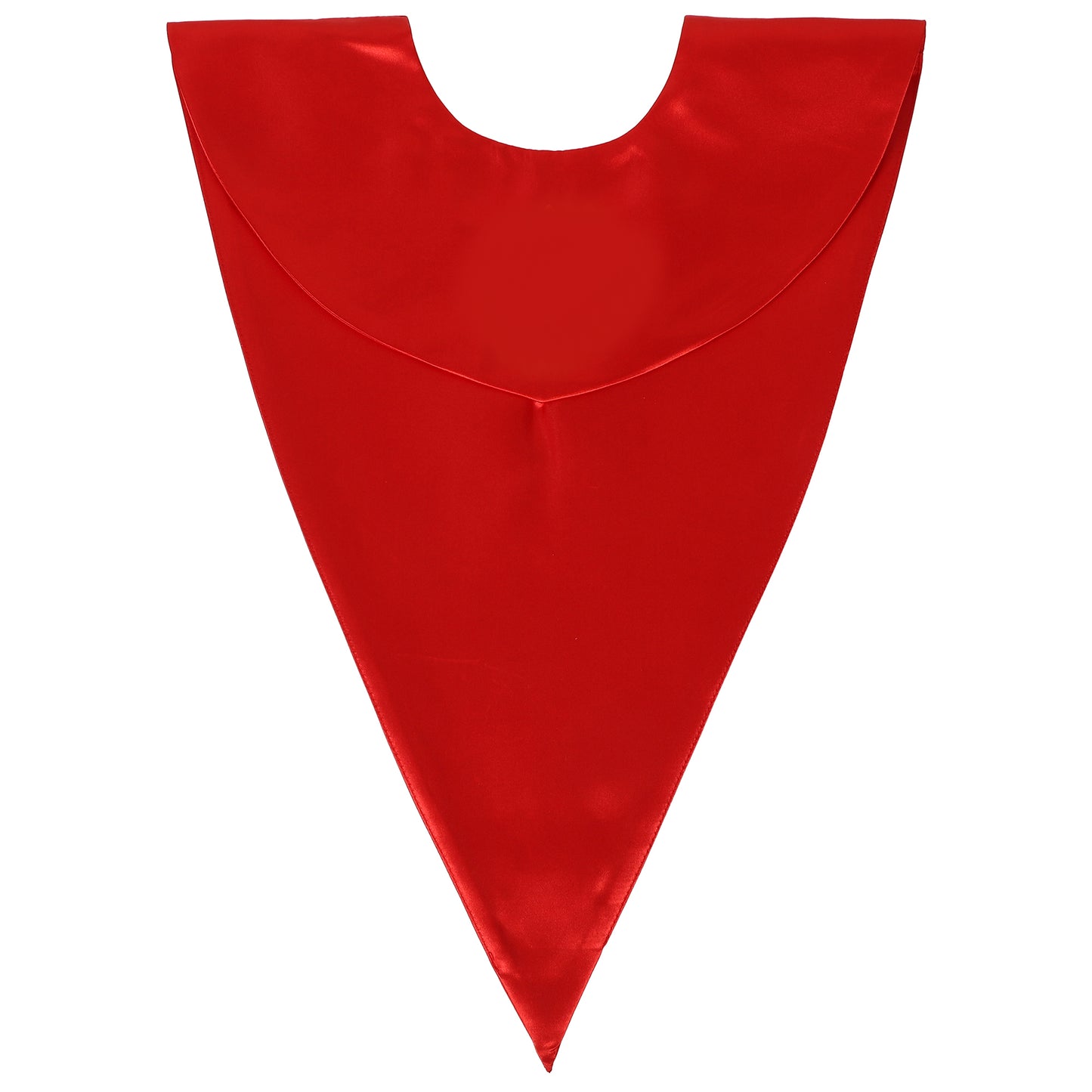 Newrara Unisex Classic V-Shape Solid Satin Stole