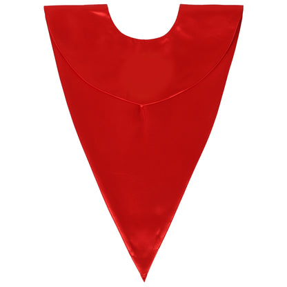 Newrara Unisex Classic V-Shape Solid Satin Stole