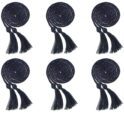 Newrara 6PCS Graduation Solid Braided Honor Cords 68 Inches Long