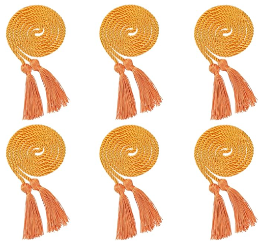 Newrara 6PCS Graduation Solid Braided Honor Cords 68 Inches Long