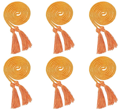 Newrara 6PCS Graduation Solid Braided Honor Cords 68 Inches Long
