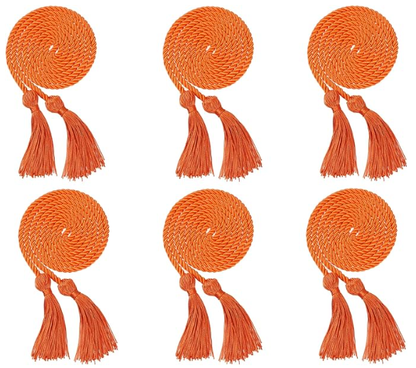 Newrara 6PCS Graduation Solid Braided Honor Cords 68 Inches Long