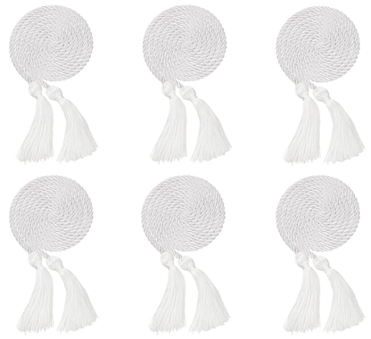 Newrara 6PCS Graduation Solid Braided Honor Cords 68 Inches Long