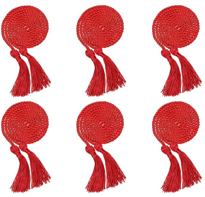 Newrara 6PCS Graduation Solid Braided Honor Cords 68 Inches Long